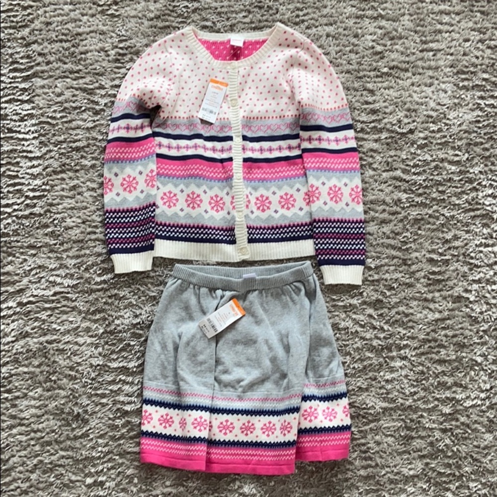 NWT Gymboree Girls 10 Matching Sweater and Skirt